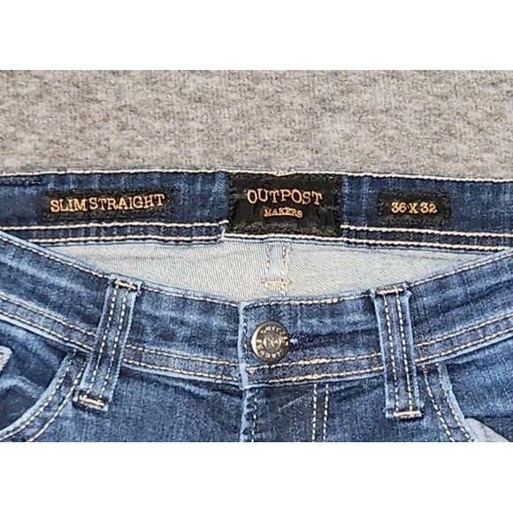 Outpost Makers Jeans 36X27 Slim Straight Measurements in Description - Picture 8 of 9